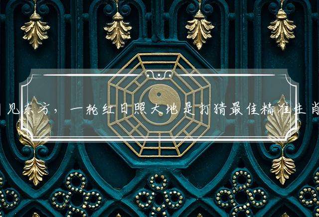 五更啼叫见东方，一轮红日照大地是打猜最佳精准生肖,释义经典落实成语解释